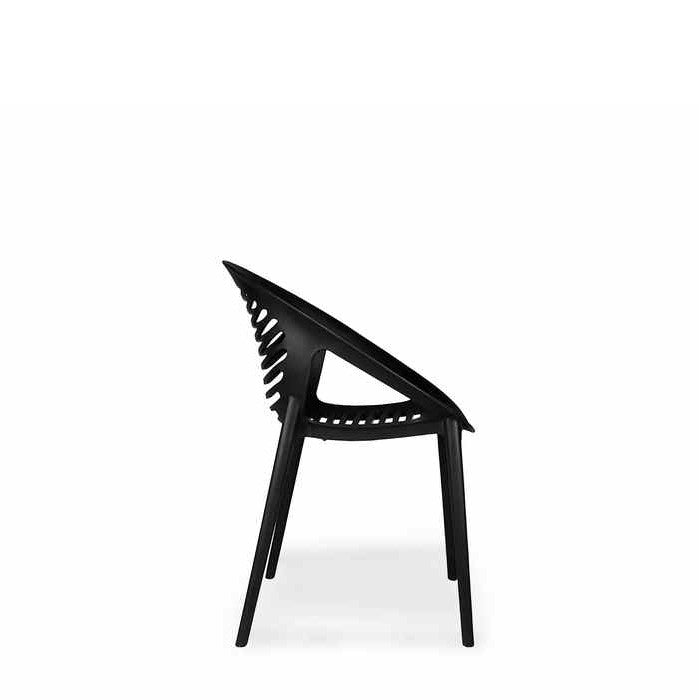 TIG Outdoor Chair - Black (Stackable) - Paulas Home & Living