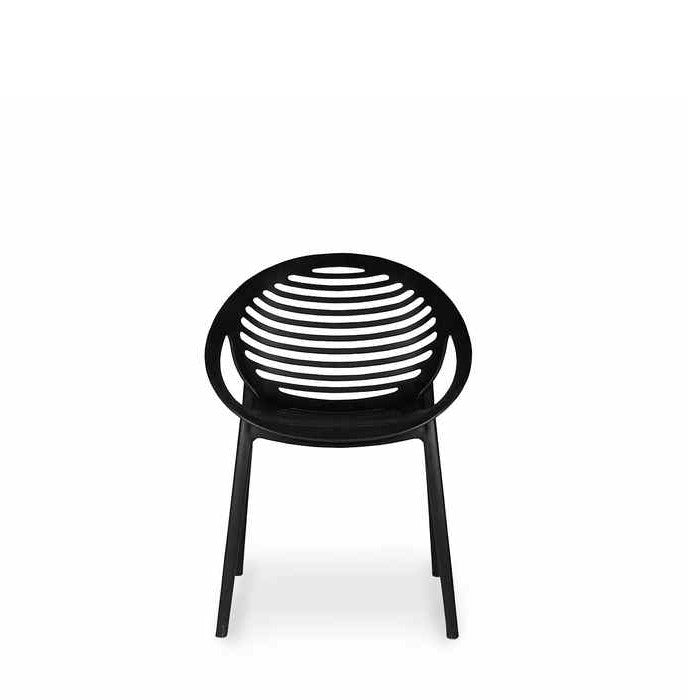 TIG Outdoor Chair - Black (Stackable) - Paulas Home & Living