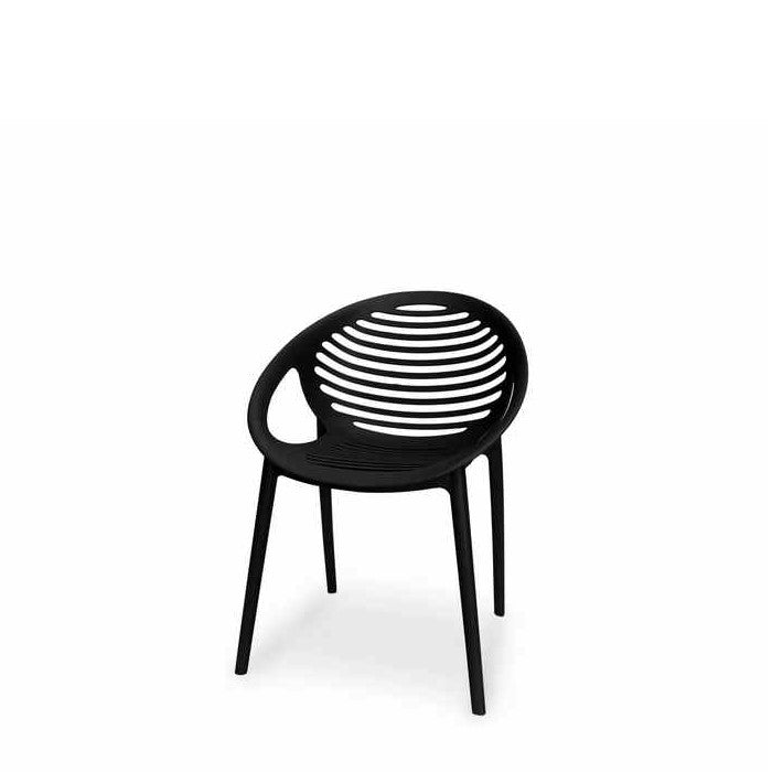 TIG Outdoor Chair - Black (Stackable) - Paulas Home & Living
