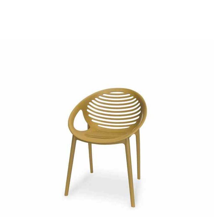 TIG Outdoor Chair - Mustard (Stackable) - Paulas Home & Living