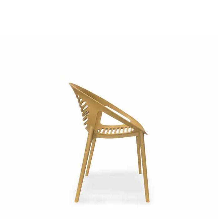 TIG Outdoor Chair - Mustard (Stackable) - Paulas Home & Living