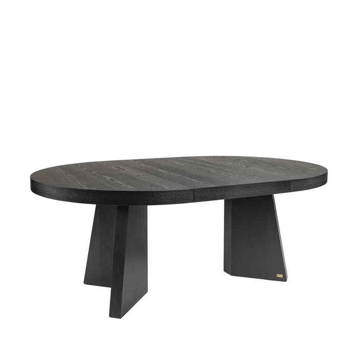 Trent Extension Dining Table - Black (1300dia/1900L/2500L) - Paulas Home & Living