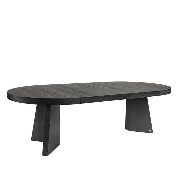 Trent Extension Dining Table - Black (1300dia/1900L/2500L) - Paulas Home & Living