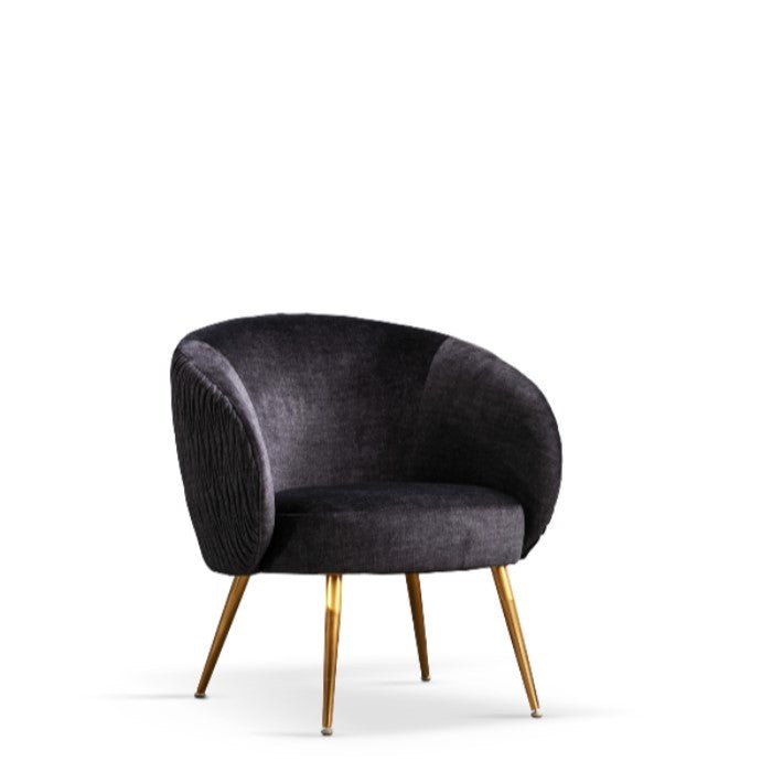 Tribeca Chair - Charcoal Velvet - Paulas Home & Living