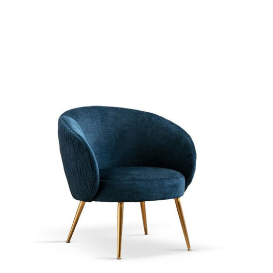 Tribeca Chair - Deep Ocean Velvet - Paulas Home & Living
