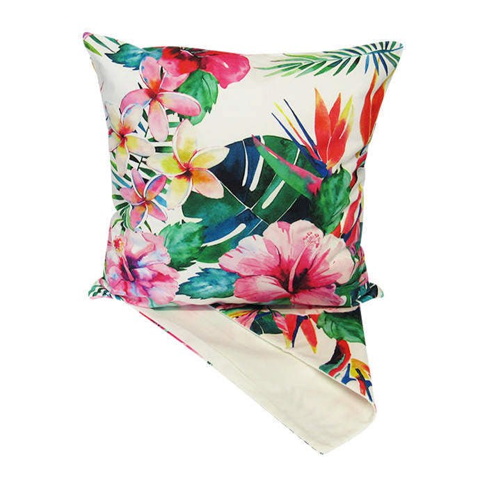 Tropical Flowers Cushion - Paulas Home & Living