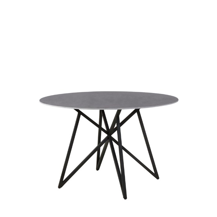 Tucana Dining Table 1200dia - Sintered Stone - Paulas Home & Living