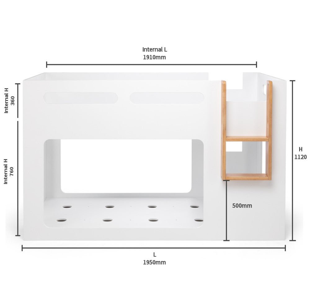 Twins Mid Sleeper Bunk Bed - Paulas Home & Living