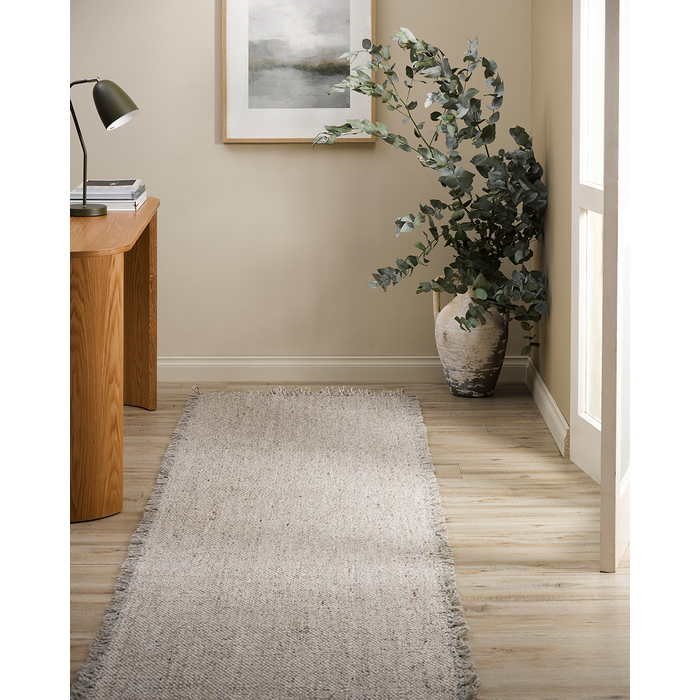 Ulster Floor Runner - Taupe/Natural (Wool Blend) - Paulas Home & Living