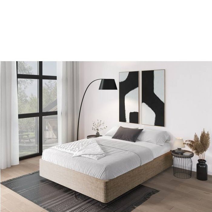 Upholstered Float Base - With or Without Drawers - Paulas Home & Living