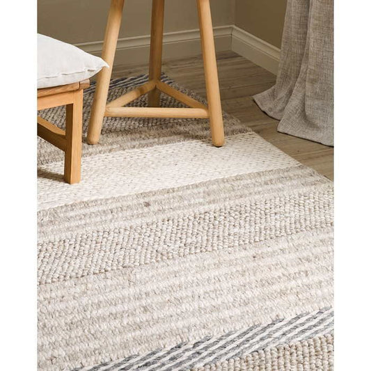 Valley Floor Rug - Pebble (Wool Blend) - Paulas Home & Living