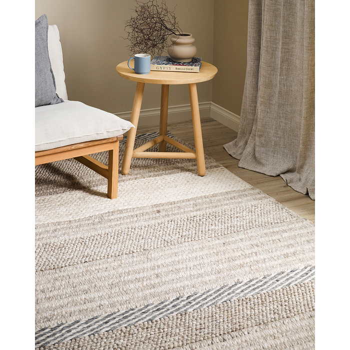 Valley Floor Rug - Pebble (Wool Blend) - Paulas Home & Living