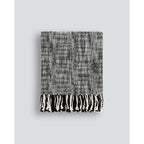 Varese Throw Black (Wool/Cotton Mix) - Paulas Home & Living