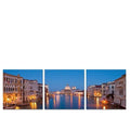 Venice Dusk 3pc 2400w x 800h Perspex Wall Art - Paulas Home & Living