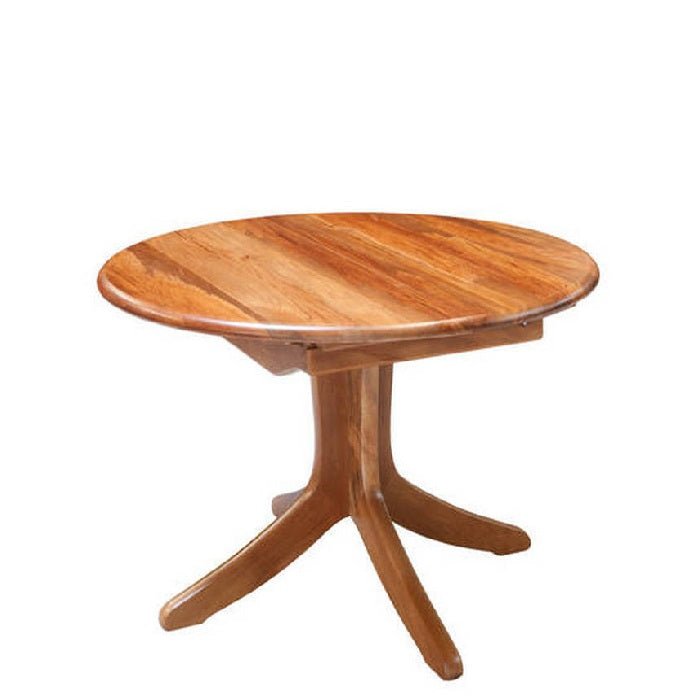 Verso Round Single Pedestal Table 1200L - Extn 1700L - Paulas Home & Living