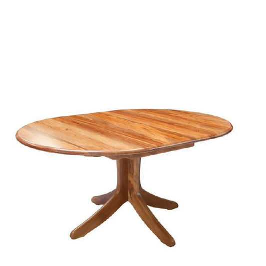 Verso Round Single Pedestal Table 1200L - Extn 1700L - Paulas Home & Living