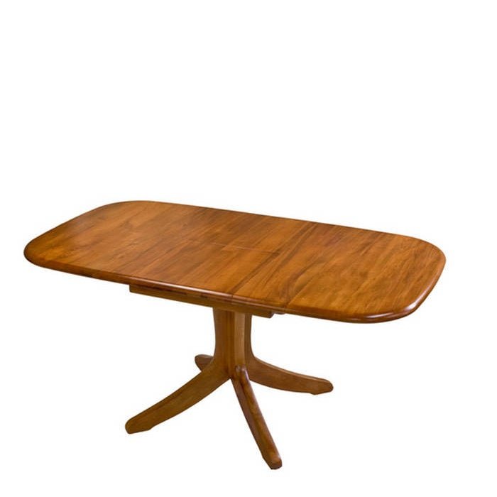 Verso Single Pedestal Extension Table 1200L - Extn 1600L - Paulas Home & Living