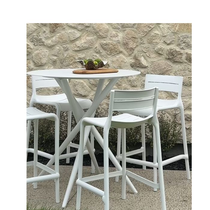 Villa Outdoor Bar Table suite 5 pce - 900dia - Paulas Home & Living