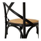 Villa X-Back Chair - Aged Black - Paulas Home & Living
