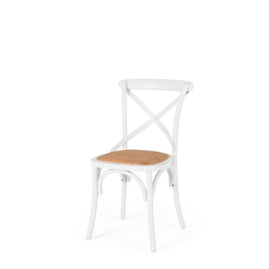 Villa X-Back Chair - Aged White - Paulas Home & Living