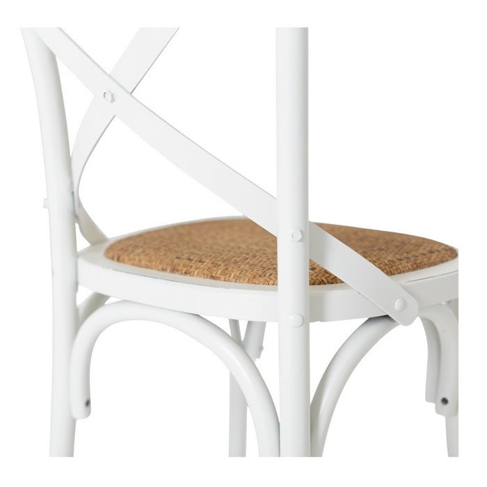 Villa X-Back Chair - Aged White - Paulas Home & Living