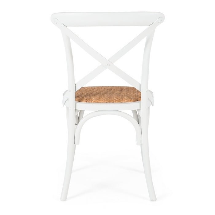Villa X-Back Chair - Aged White - Paulas Home & Living