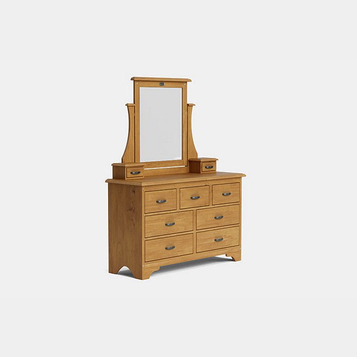 Villager BR Dresser & Mirror 9 Drawer - Paulas Home & Living
