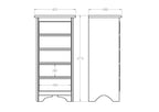 Villager BR Tallboy 5 Drawer - Paulas Home & Living