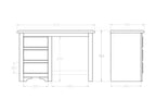 Villager Desk 3 Dr - Paulas Home & Living