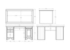 Villager Desk Presidents - Solid Top - Paulas Home & Living