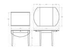 Villager Dining Table Drop Leaf - 900w Extends to 1225w - Paulas Home & Living