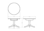 Villager Dining Table Round 1050 - Paulas Home & Living