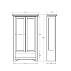 Villager Display Cabinet 2 Door - Paulas Home & Living