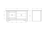 Villager Entertainment TV Unit - 1140w - Paulas Home & Living