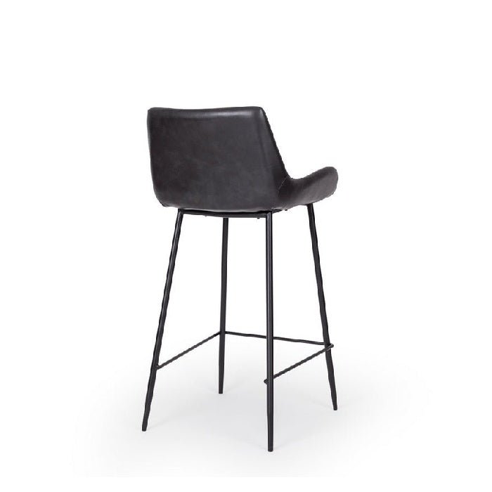 Vintage Barstool PU 660SH - Black or Grey PU - Paulas Home & Living