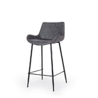 Vintage Barstool PU 660SH - Black or Grey PU - Paulas Home & Living