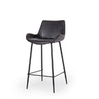 Vintage Barstool PU 660SH - Black or Grey PU - Paulas Home & Living