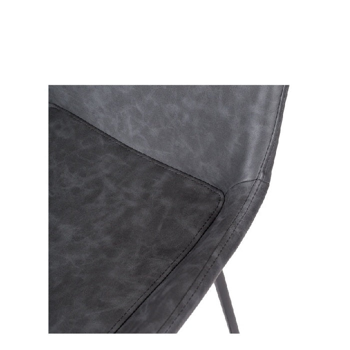 Vintage Barstool PU 660SH - Black or Grey PU - Paulas Home & Living