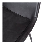 Vintage Barstool PU - Black - Paulas Home & Living