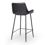 Vintage Barstool PU - Black - Paulas Home & Living