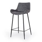 Vintage Barstool PU - Grey - Paulas Home & Living
