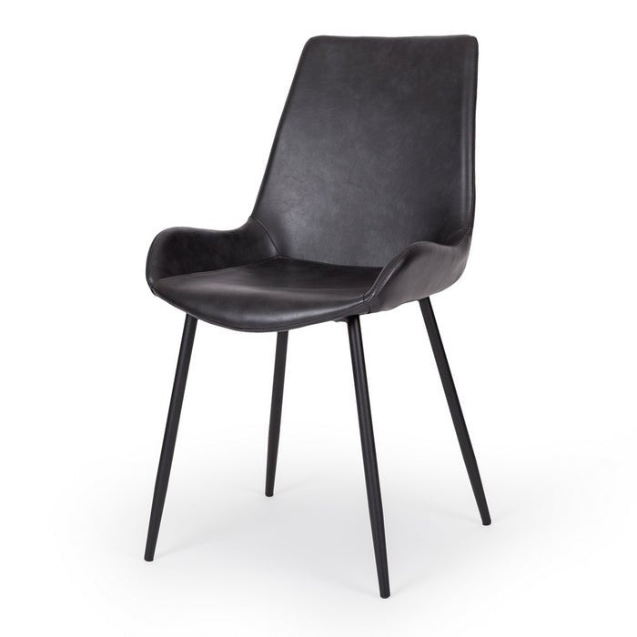 Vintage Dining Chair PU - Black - Paulas Home & Living