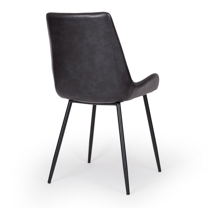 Vintage Dining Chair PU - Black - Paulas Home & Living