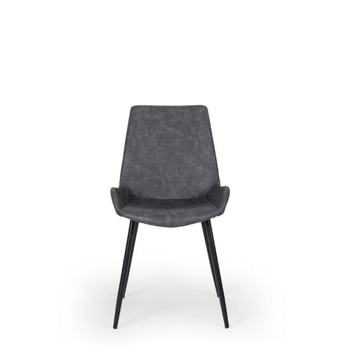 Vintage Dining Chair PU - Grey - Paulas Home & Living