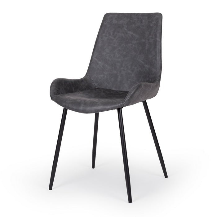 Vintage Dining Chair PU - Grey - Paulas Home & Living