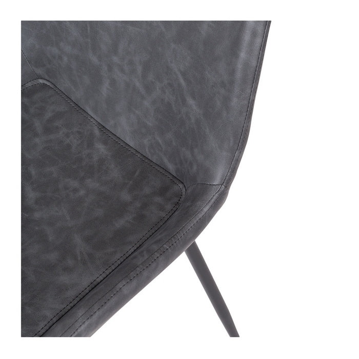 Vintage Dining Chair PU - Grey - Paulas Home & Living