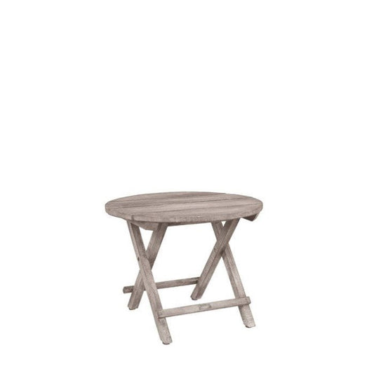 Vintage Outdoor Side Table Round - Paulas Home & Living