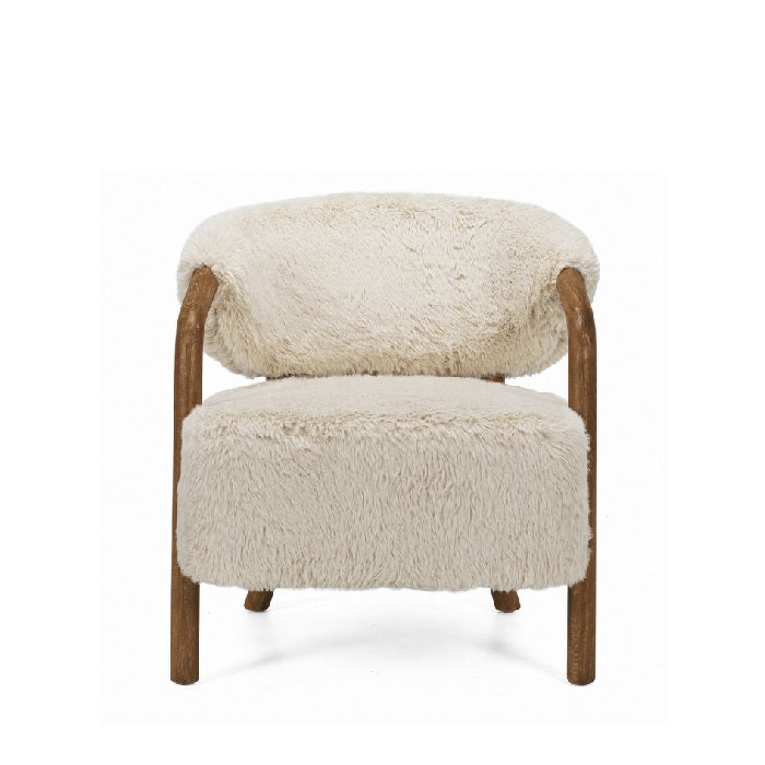 The Yak Shaggy Armchair - Dark Oak frame