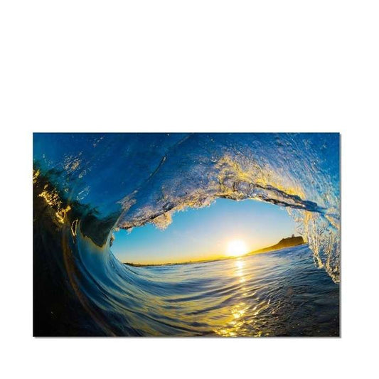 Wave Tunnel 1200w x 800h Perspex Wall Art - Paulas Home & Living