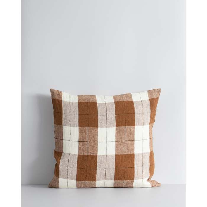 Willis Tobacco/Ivory Cushion - Paulas Home & Living